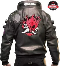 Usado, Jaqueta de motocicleta Ultimate Samurai 2077 bordada para jogos cosplay bombardeiro couro comprar usado  Enviando para Brazil