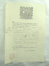 Antico documento battistero usato  Cremona