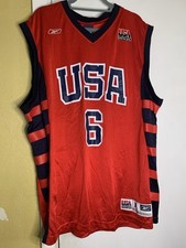 Camiseta de basquete masculina Dwyane Wade #6 TEAM EUA vermelha REEBOK NBA MIAMI HEAT tamanho XL comprar usado  Enviando para Brazil