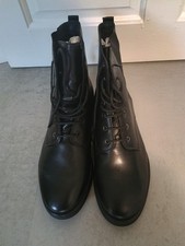 Zara black leather for sale  HALIFAX