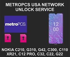Desbloqueio Metropcs, Nokia Todos os modelos, C210, G310, G42, C300, C110, XR21, C12 Plus comprar usado  Enviando para Brazil