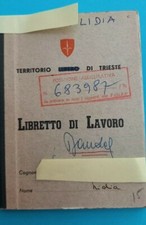 Mx04 libretto lavoro usato  Trieste