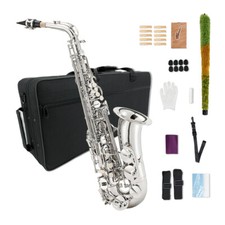 Saxofone Alto Eb conjunto completo com estojo de transporte para profissionais e iniciantes comprar usado  Enviando para Brazil
