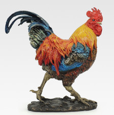 Estátua de galinhas galo galo 12 galo do zodíaco dourado bronze puro porcelana antiga 12,5" comprar usado  Enviando para Brazil