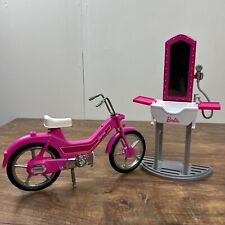 MATTEL BARBIE PELUQUERÍA TOCADOR CON FREGADERO TIENDA DE BELLEZA Y MOTO 1983 segunda mano  Embacar hacia Argentina