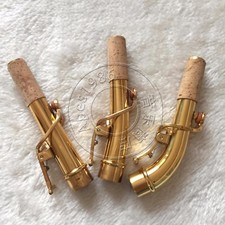 Excelente saxofone soprano pescoço laca dourada material latão 16,8mm, usado comprar usado  Enviando para Brazil