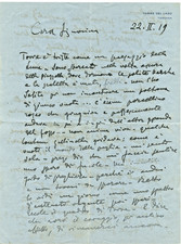 lettera autografo usato  Cremona
