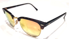 Óculos de sol Ray Ban RB3016 990/70 Clubmaster tartaruga metal dourado 51-21 145, usado comprar usado  Enviando para Brazil