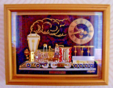Horloge décor locomotive d'occasion  Poix-du-Nord