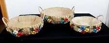 Vintage straw basket for sale  San Antonio