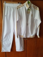 Adidas trainingsanzug weiß gebraucht kaufen  Köln