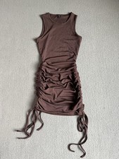 Brown ribbed ruched for sale  WARRINGTON