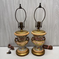 pair brass lamps vintage urn for sale pair brass lamps vintage urn for sale Marlton