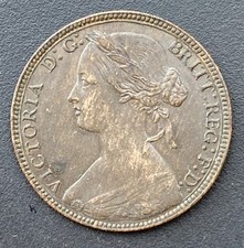 1860 victoria penny for sale  HUNTINGDON
