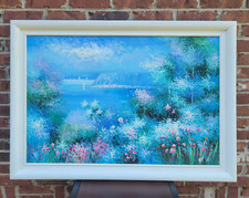 Vintage framed lake for sale  Madison