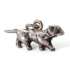 Berloque ou pingente vintage prata esterlina 925 super fofo miniatura para cachorro Dachshund comprar usado  Enviando para Brazil