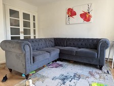 Shape corner sofa for sale  LUTON