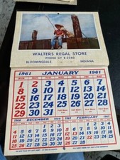 calendar 1961 for sale calendar 1961 for sale Chesterfield