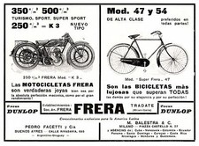 Pubblicita 1926 frera usato  Biella