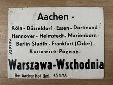 Zuglaufschild aachen berlin gebraucht kaufen  Oranienburg