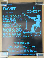 RAIMUNDO FAGNER In Concert POSTER Vet's Auditorium LA 1982 Brasil JAZZ De SOUZA comprar usado  Enviando para Brazil