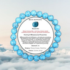 Blue howlite 8mm for sale  PETERBOROUGH