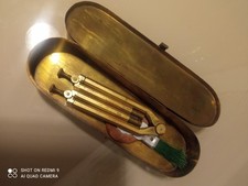 Compasso In Ottone Vintage Pieghevole, usado comprar usado  Enviando para Brazil