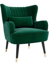 Velvet accent chair for sale  DERBY