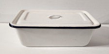 Vintage white enamel for sale  Framingham