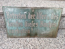 Metallschild behördenschild s gebraucht kaufen  Borsdorf