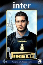 Cartolina calciatori inter usato  Italia