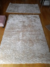Ivory dunelm fluffy for sale  BOURNEMOUTH