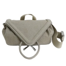 BOTTEGA VENETA Bolsa de Ombro Bico Bolsa de Corpo Bolsa de Linho e Lona, Bege, usado comprar usado  Enviando para Brazil