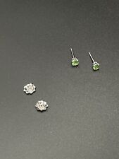 Tsavorite garnet studearrings for sale  LONDON