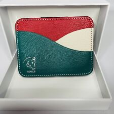 Carteira Serel's Magic X couro minimalista verde vermelho off white NOVA na caixa de presente comprar usado  Enviando para Brazil