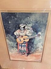 Tableau aquarelle gitane d'occasion  Mer