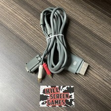 Microsoft XBOX 360 oficial fabricante de equipamento original VGA + cabo A/V comprar usado  Enviando para Brazil