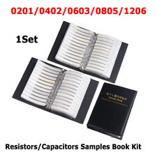 1 conjunto 0201/0402/0603/0805/1206 SMD resistores/capacitores livro amostras kit sortido comprar usado  Enviando para Brazil