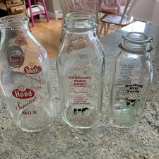 Vintage glass milk for sale  Eliot