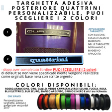 Targhetta posteriore quattrini usato  Parma