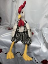 Usado, Gallo de tela ~ Pollo rústico granja decoración primitivo estante cuidador segunda mano  Embacar hacia Argentina