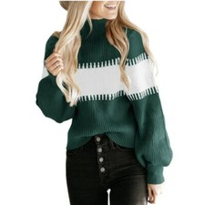 Green white sweater for sale  Lakeland