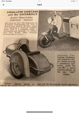 Vintage swallow sidecar for sale  ALTON