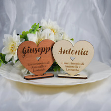 Segnaposto cuore personalizzat usato  Montescaglioso