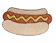 Cachorro-quente - Pão/mostarda/Wiener churrasco/piquenique/comida bordado ferro em remendo, usado comprar usado  Enviando para Brazil