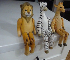Prateleira girafa leão 3 zebra babá articulada artesanal madeira arte popular 9” comprar usado  Enviando para Brazil