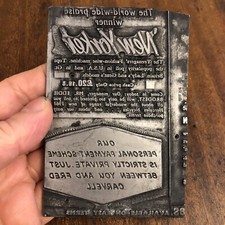 Letterpress solid cast for sale  LONDON