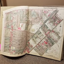 1927 Cleveland Ohio Mapa da Cidade Atlas Plat Livro Proprietários de Imóveis Condado de Cuyahoga Antigo comprar usado  Enviando para Brazil