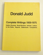 Donald judd complete for sale  Brooklyn