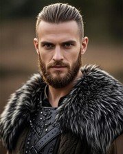 Usado, Xale de pele sintética medieval masculino viking feminino manto de pele sintética colarinho envoltório de ombro comprar usado  Enviando para Brazil